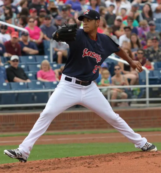 Eduardo Rodriguez of the Portland Sea Dogs