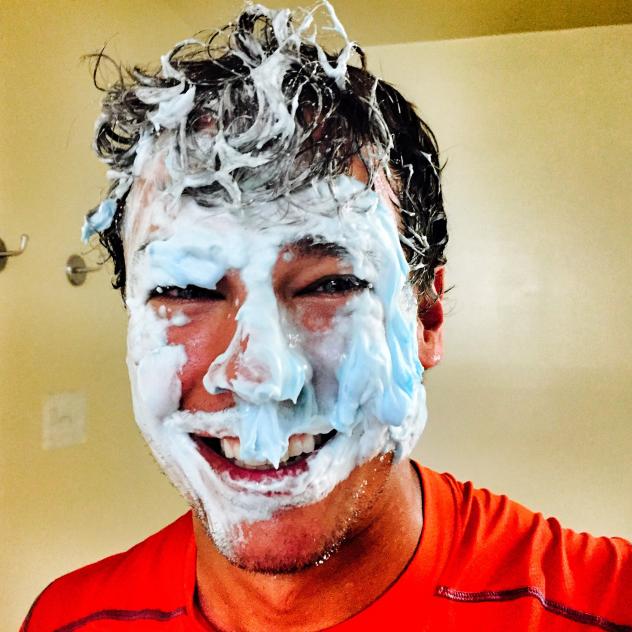 Joe Sclafani of the Fresno Grizzlies Post-Celebration