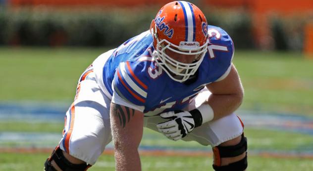 Offensive Lineman Tyler Moore with the Florida Gators