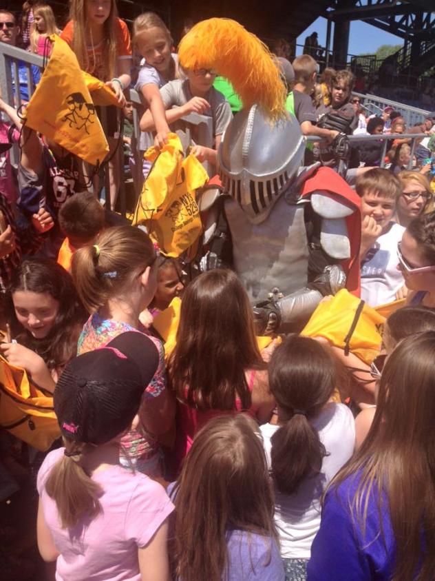 Syracuse Silver Knight at a Syracuse Chiefs Game
