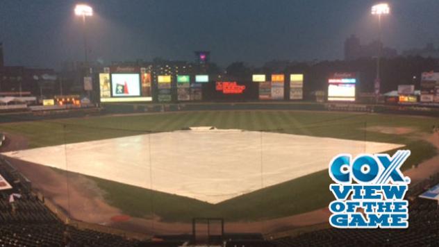 Rochester's Frontier Field in the Rain