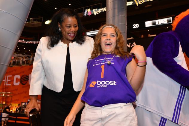 WNBA President Laurel Richie and 