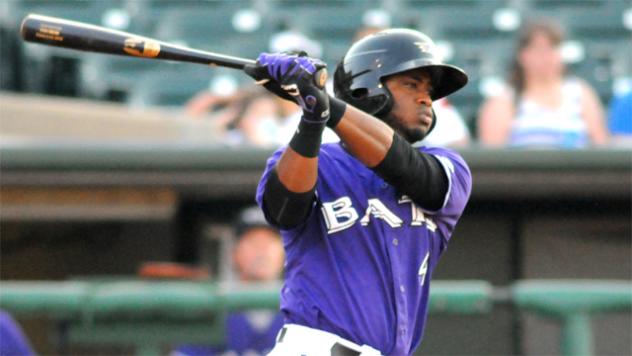 Irving Falu of the Louisville Bats