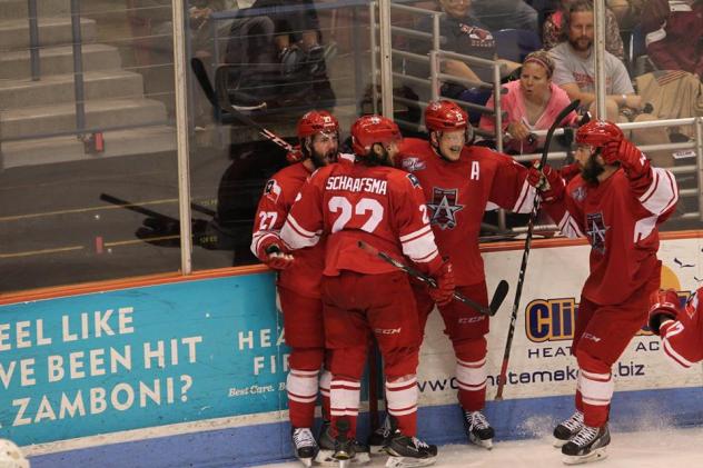 Allen Americans Celebrate a Goal