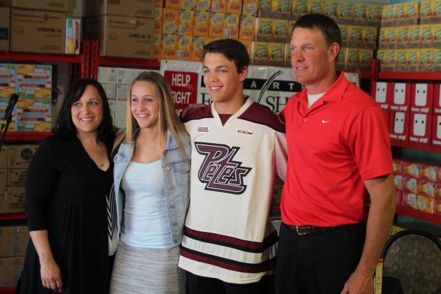 Peterborough Petes Signee Cole Fraser and Family