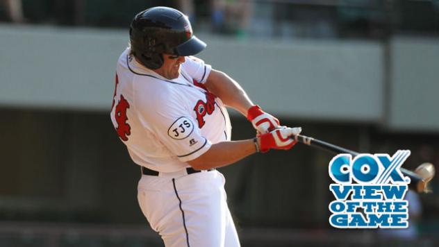 Luke Montz of the Pawtucket Red Sox