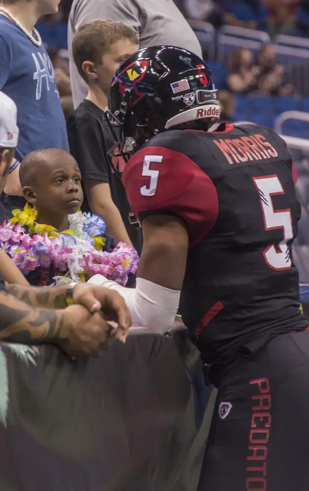 Orlando Predators Quarterback Bernard Morris and Semaj