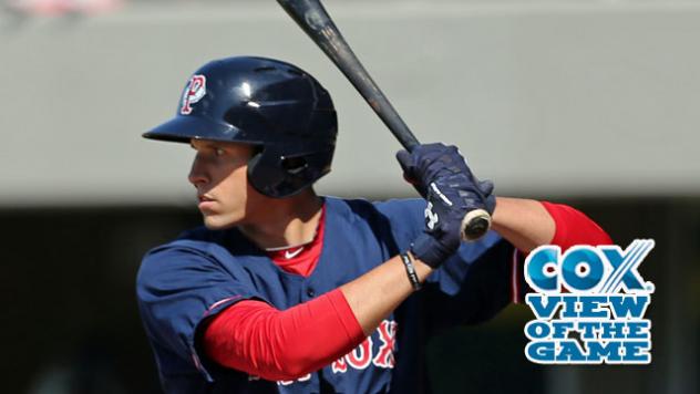 Garin Cecchini of the Pawtucket Red Sox