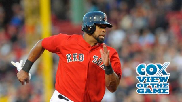 Carlos Peguero of the Pawtucket Red Sox