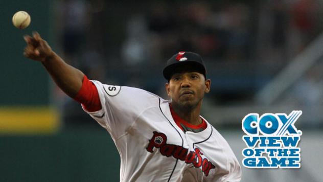 Dayan Diaz of the Pawtucket Red Sox