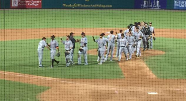 Long Island Ducks Celebrate a Win