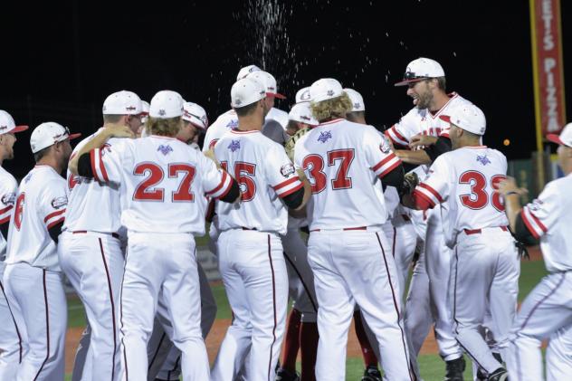 Florence Freedom Mob Pitcher Casey Henn after No-Hitter