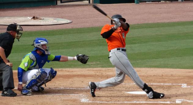 Delta Cleary, Jr. of the Long Island Ducks