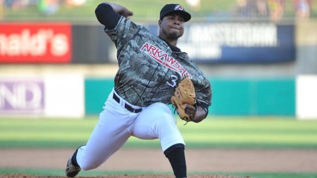 Arkansas Travelers Pitcher Eduard Santos