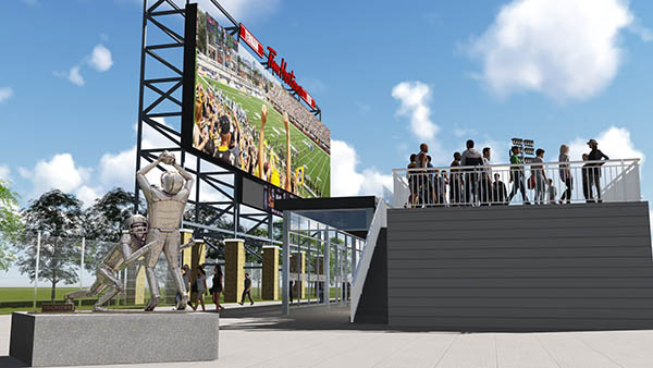 Rendering of Canadian Football Hall of Fame at Tim Horton's Field