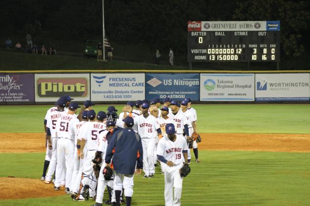 Greeneville Astros Celebrate Big Win