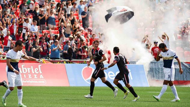 Ottawa Fury FC Celebration vs. Jacksonville Armada