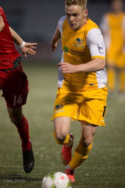 Tyler Pasher of the Pittsburgh Riverhounds
