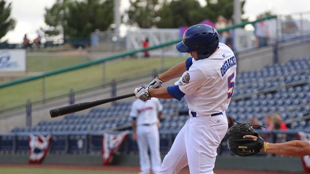 Chad Oberacker of the Midland RockHounds
