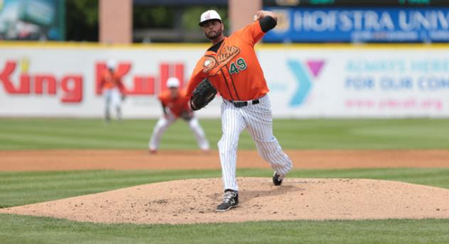 Long Island Ducks Pitcher Andrew Barbosa
