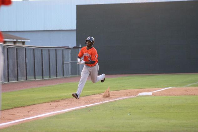 Hector Roa of the Greeneville Astros Rounds Third after a Home Run
