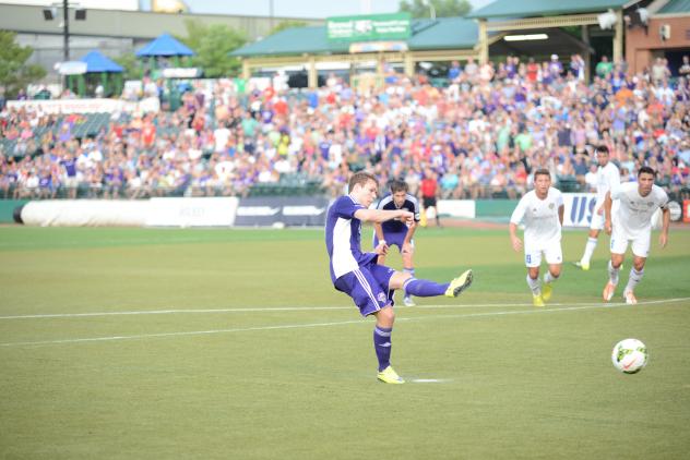 Magnus Rasmussen of Louisville City Scores vs. the Charlotte Independence