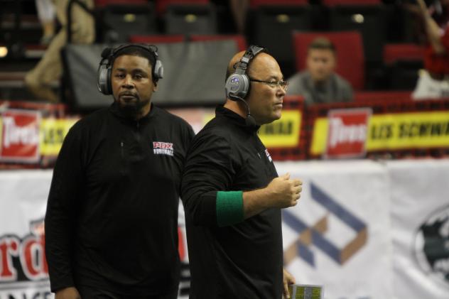 Portland Thunder Head Coach Mike Hohensee (Right)