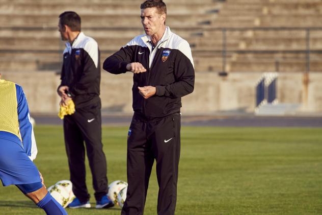 Orange County Blues FC Technical Director Barry Venison