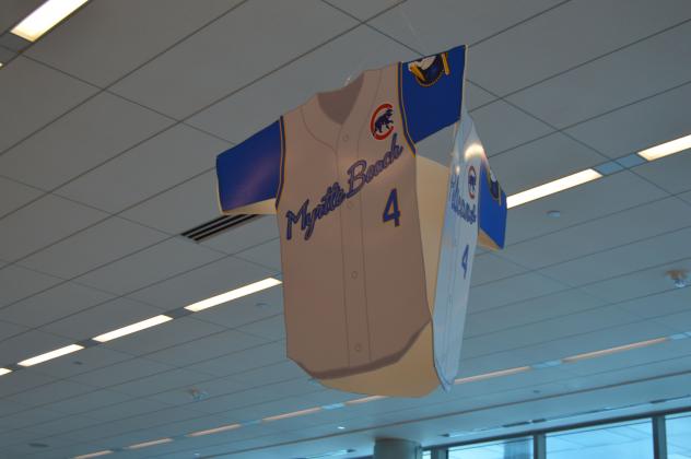Myrtle Beach Pelicans Jersey Advertisement