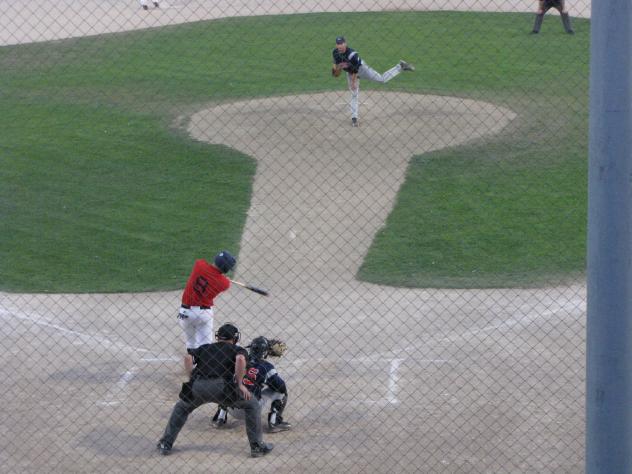 Max Carter of the Kelowna Falcons vs. the Bend Elks