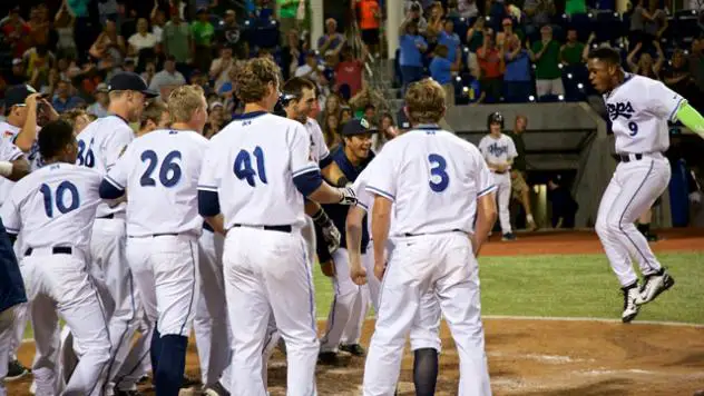 Hillsboro Hops Celebrate Walk-Off Win