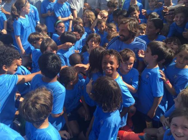 Kids Meet New York City FC'S Andrea Pirlo