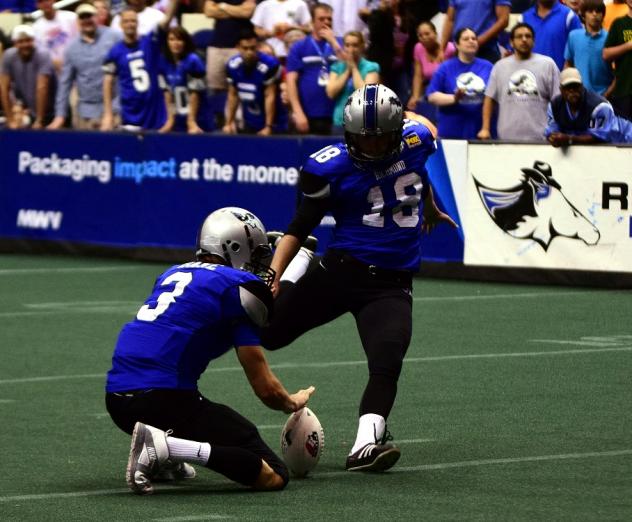 Richmond Raiders Kicker T.C. Stevens