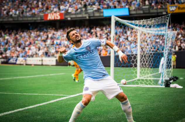 New York City FC Celebrates Goal