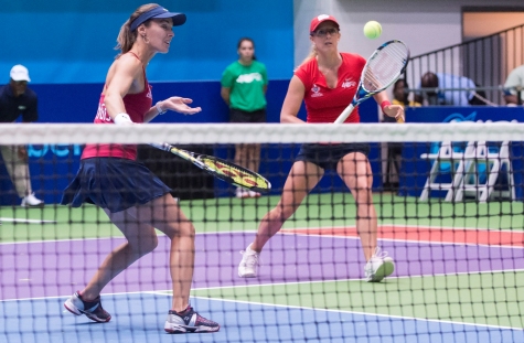 Martina Hingis and Anastasia Rodionova of the Washington Kastles