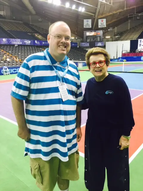 Fran Stuchbury and Billie Jean King