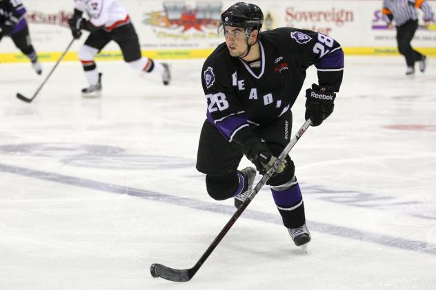Defenseman Ray Macias with the Reading Royals