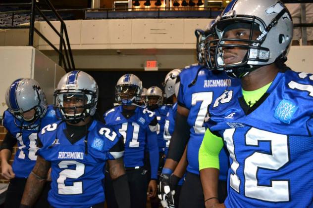 Richmond Raiders Coming out of the Tunnel