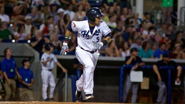 Luis Veras of the Hillsboro Hops