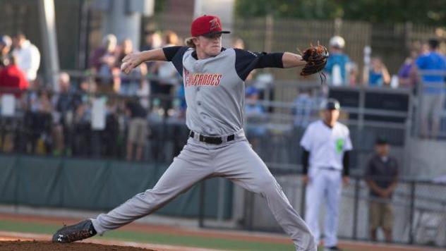 Salem-Keizer Volcanoes Pitcher Logan Webb