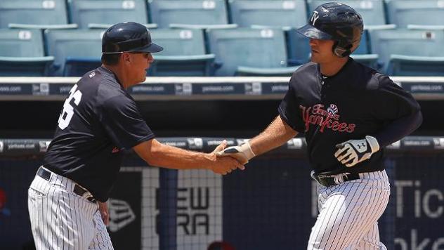 Mike Ford of the Tampa Yankees Rounds the Bases