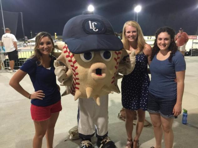 Lexington County Blowfish Mascot Blowie and Fans
