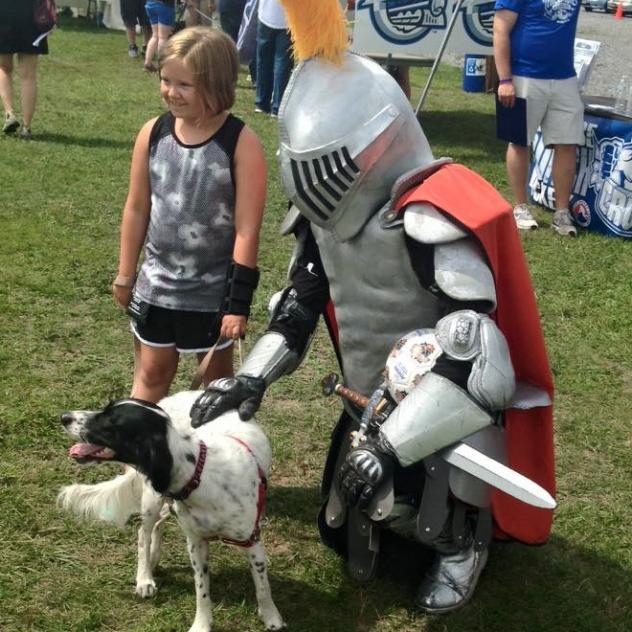 The Silver Knight, Mascot of the Syracuse Silver Knights