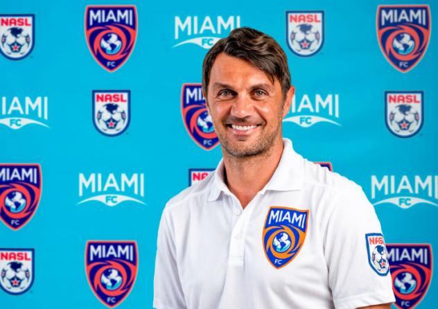 Antonio Barreto with Miami FC's Official Badge and Seal