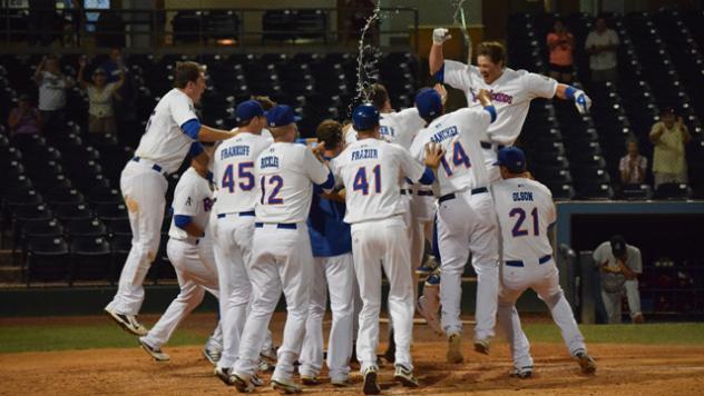 Midland RockHounds Celebrate Wade Kirkland's Walk-Off Home Run