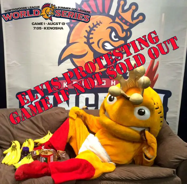 Kenosha Kingfish Mascot King Elvis