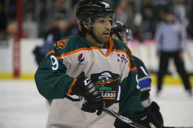 Forward Mason Baptista with the Quad City Mallards