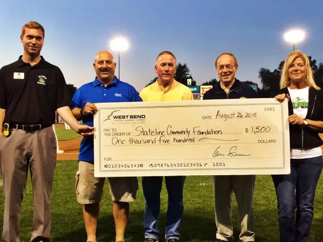 West Bend Mutual Donates Check to Stateline Community Foundation