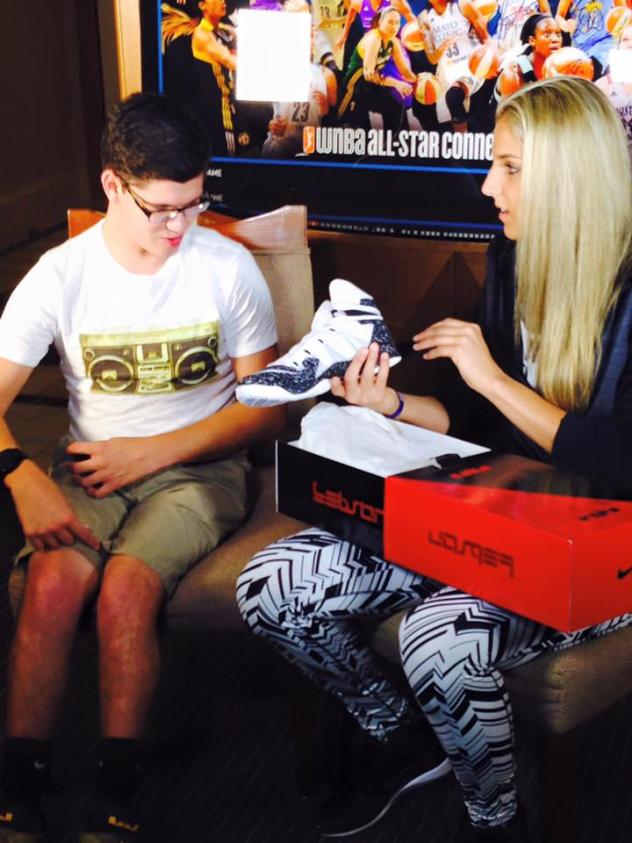 Elena Delle Donne of the Chicago Sky and Matthew