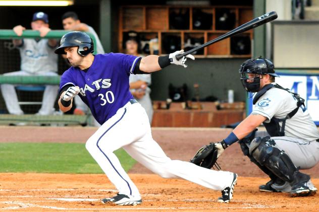 Adam Duvall of the Louisville Bats